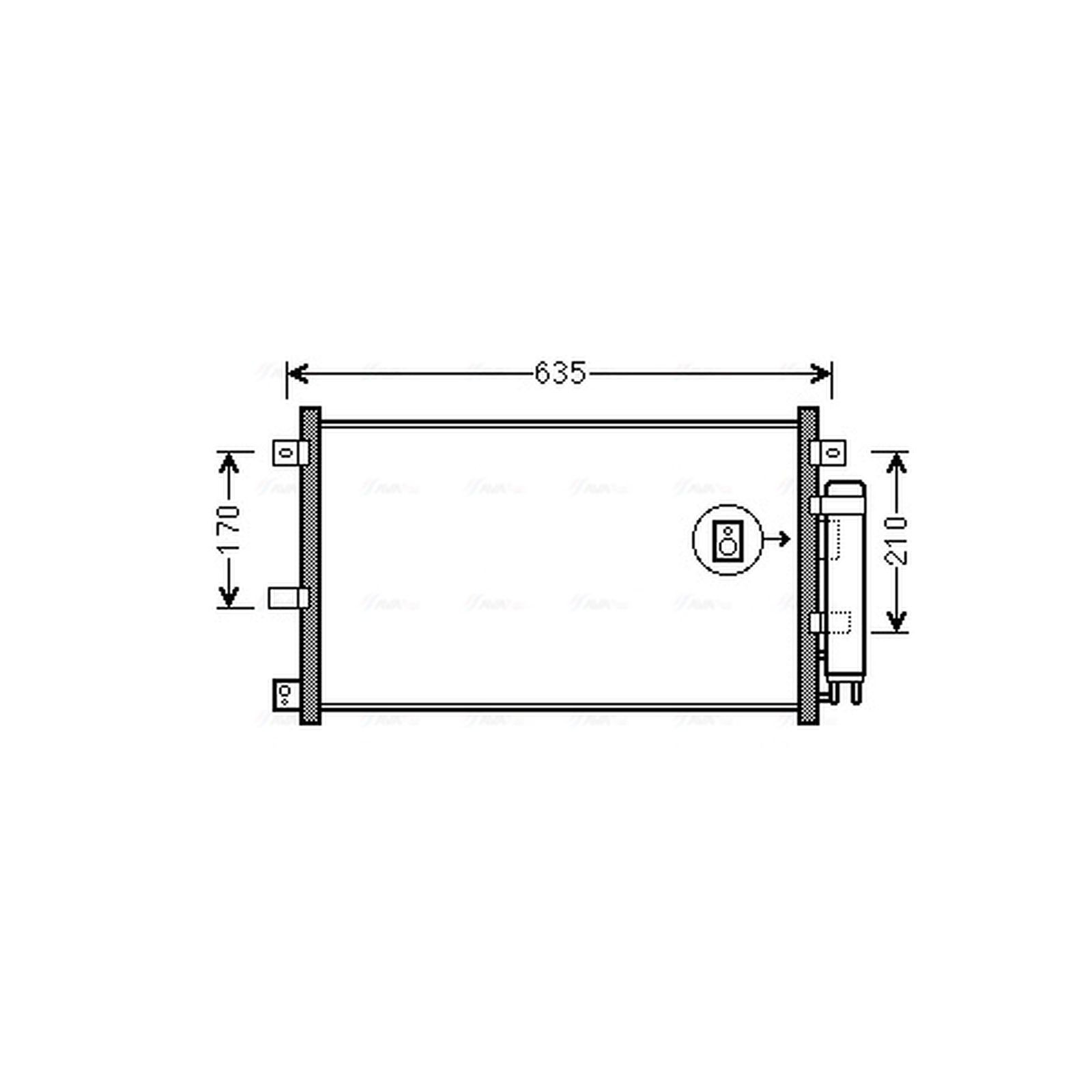 AVA Aircon Condenser MZA5238D for Mazda MX5 (2006) 2.0 - Image 3