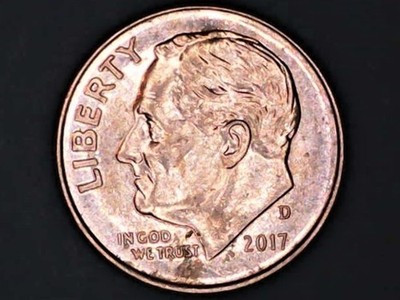2017 D Roosevelt Dime Multiple Errors Obverse and Reverse Double Die 