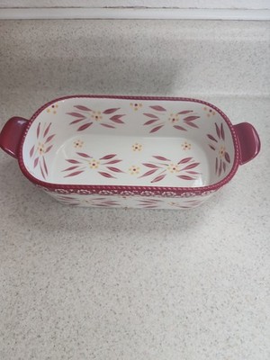 Temptation Old World Red  1 Qt. Baking DIsh KFI XNG 936840  10 x 5 x 3