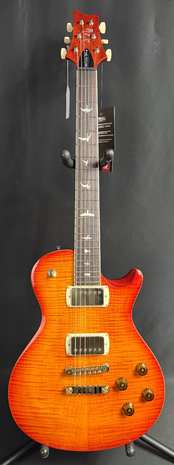 PRS SE McCarty 594 Singlecut Electric Guitar Vintage Sunburst w/ Gig Bag