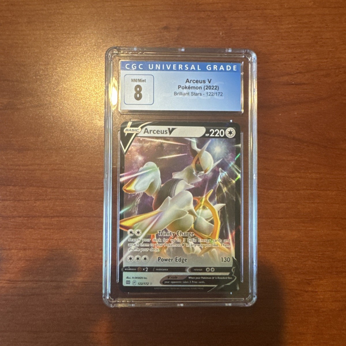レックウザEX ホロカード 220HP Arceus V 122/172 Swsh09: Brilliant Stars Holo for sale