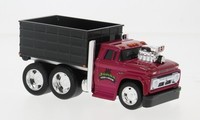Maisto MAI11623-11616 - 1/64 - Chevrolet C 60 Grain Truck, Rot/Schwarz, 1966