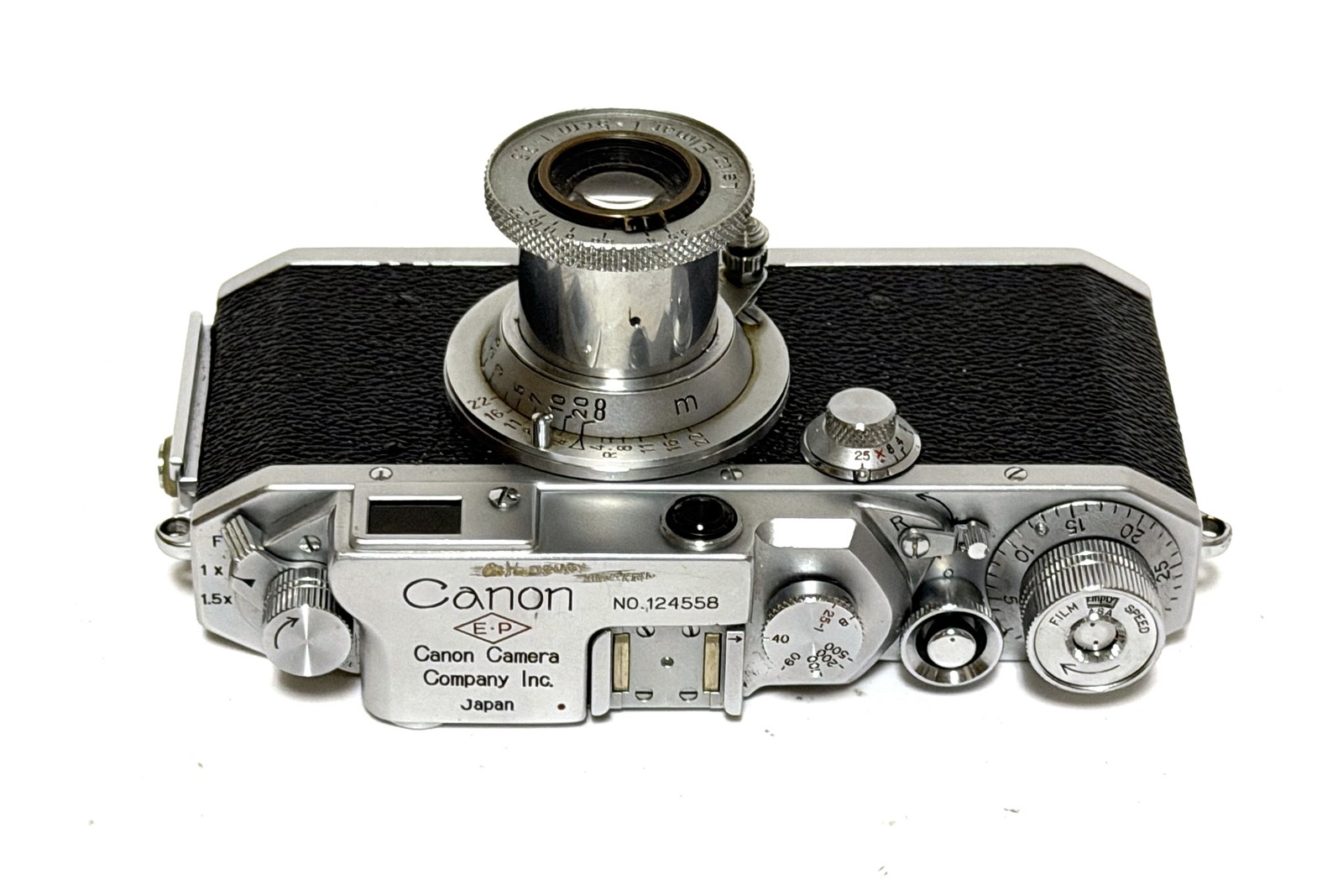 Fotocamera analogica Canon E.P. con Elmar 5cm F3.5