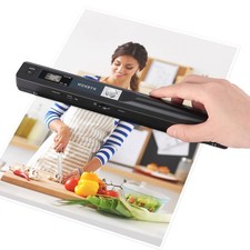 Portable Scanner, 900 DPI Photo Scanner for A4 Documents Pictures, Wand Rea...