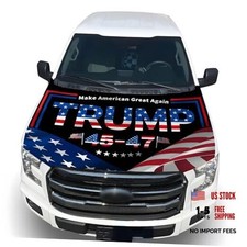 Hood Flag Cover - Car Hood Cover with 2 Adjustable 59x51 in Car Hood Cover-3