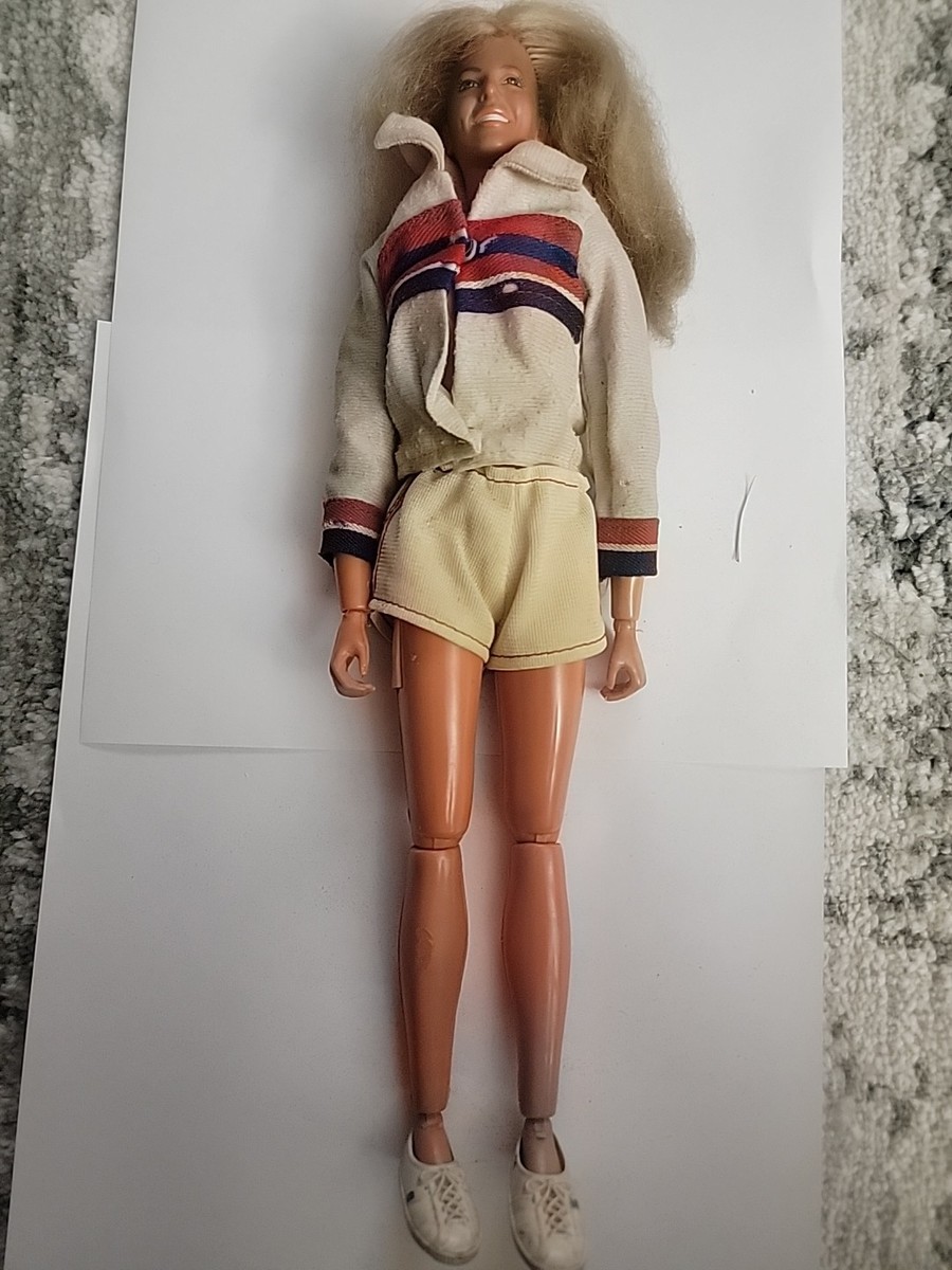 1970s Kenner Bionic Woman Doll Original apparel missing its left