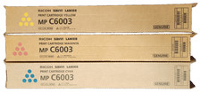  3 Genuine Ricoh Savin Lanier MP C6003 841850 841851 841852 CMY Cartridges