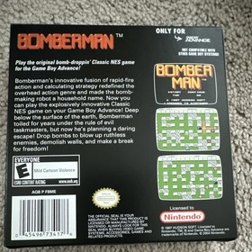 Nintendo Bomberman Classic NES Series Nintendo Game Boy Advance Box/Case Only