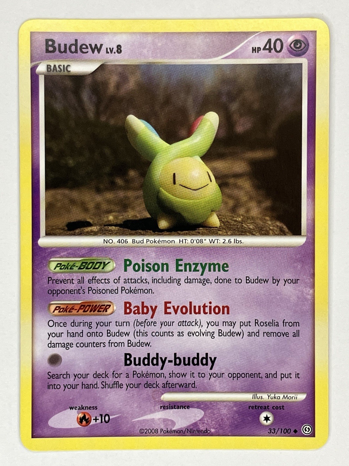 Budew NM Stormfront 33/100 Pokemon TCG Regular