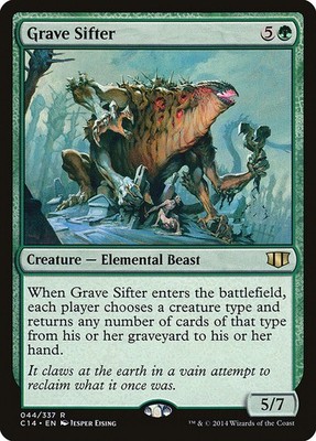 MTG Magic the Gathering Grave Sifter (44/397) Commander 2014 LP