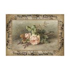 Antique Roses Vintage Image Cotton Fabric Block Quilt Panel Sewing Applique — photo 1
