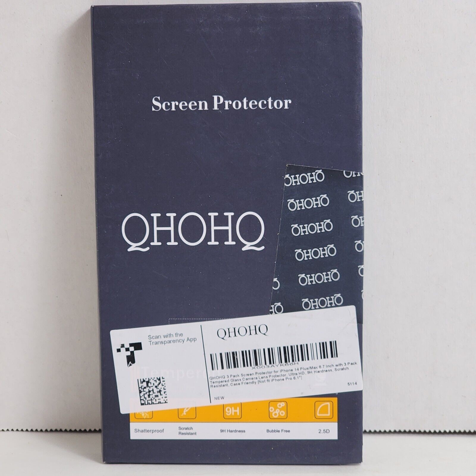 3 Screen and 3 Lens Protector Kit for iPhone 14 Plus Max 6.7" 9H Tempered Glass