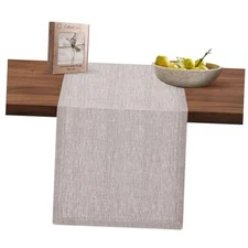 100% Linen Table Runner 72 inch Long - Soft Durable Washable - Natural