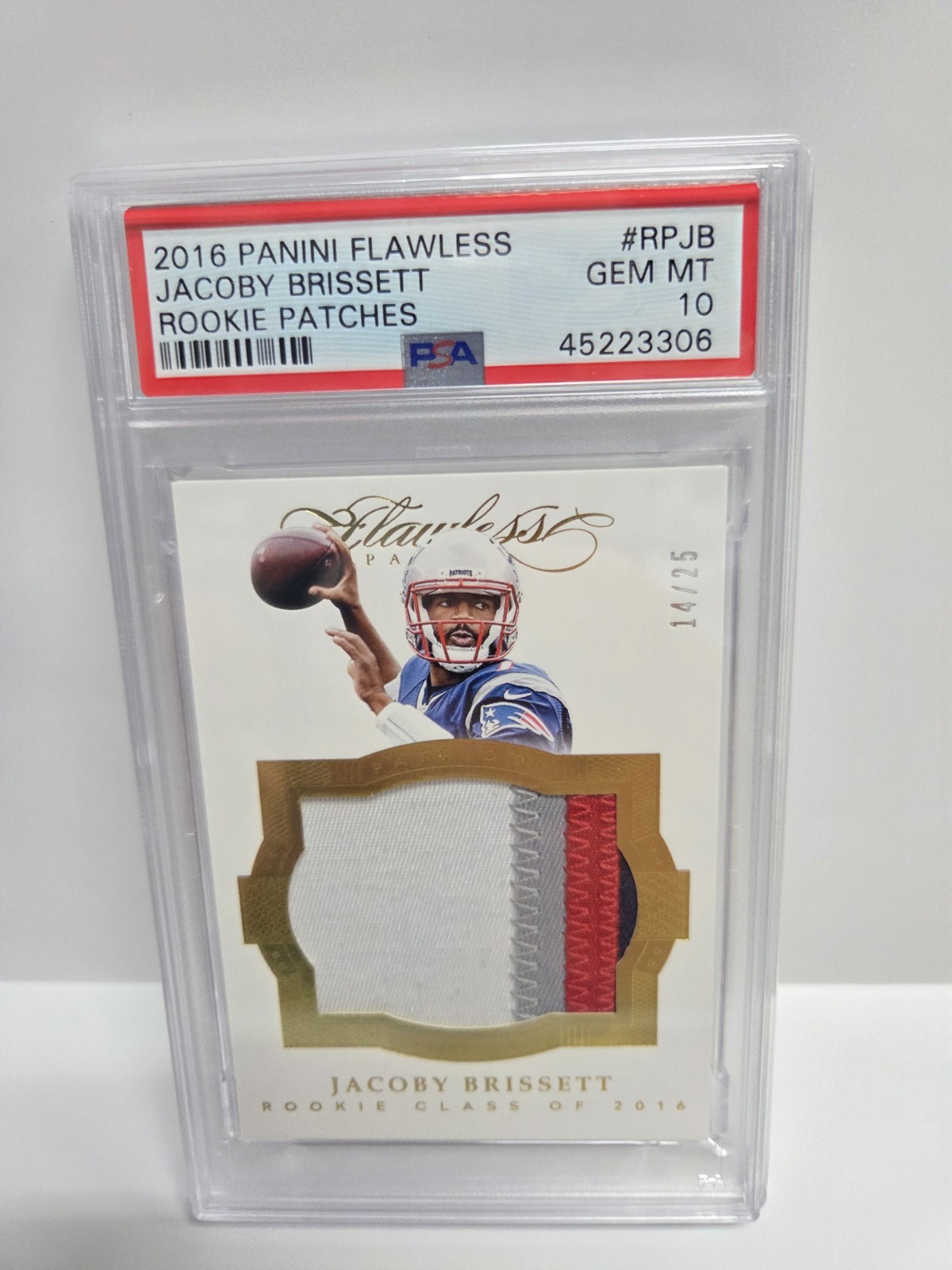 Jacoby Brissett Panini Flawless Rookie Patches #RPJB Base