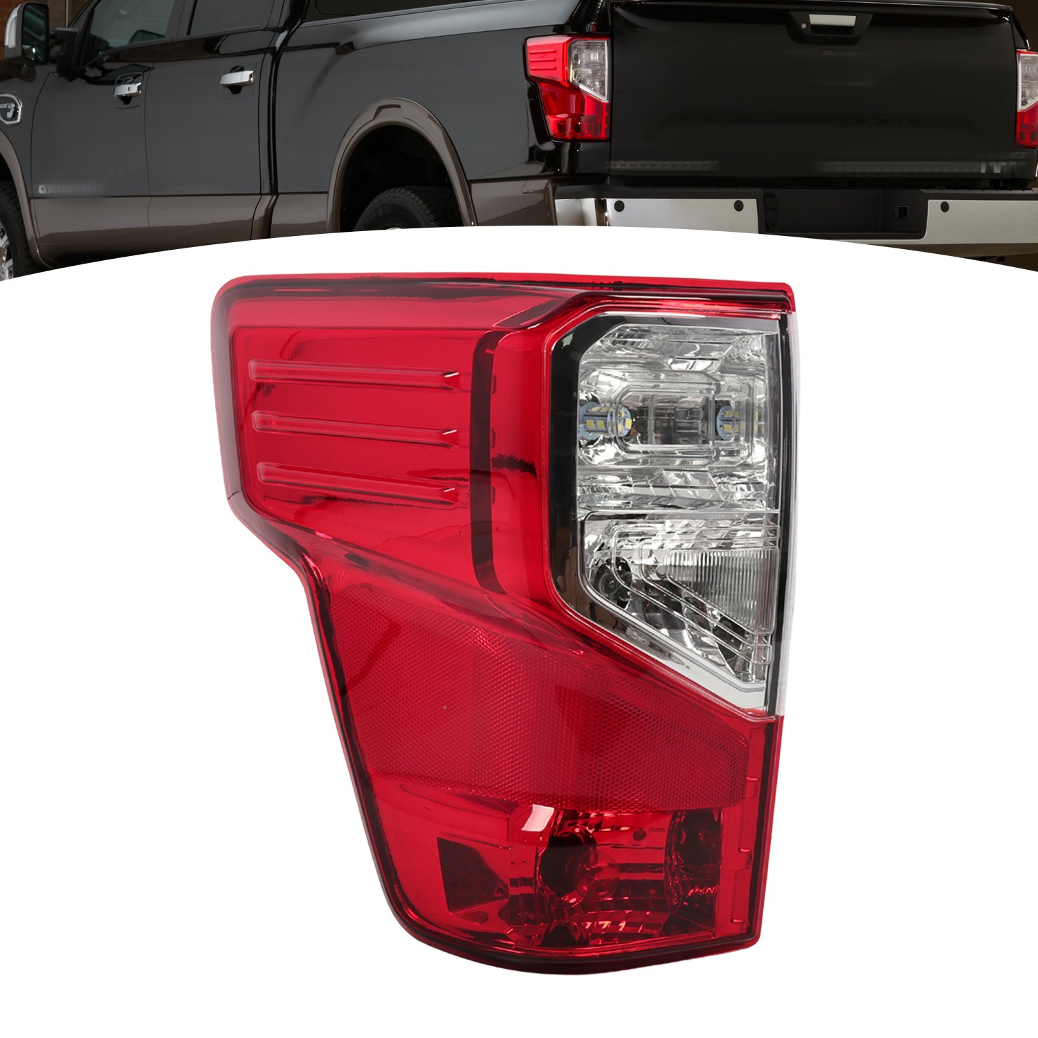 Rear Tail Light Assembly Left LH Driver For Nissan Titan XD Platinum SL SV 16-23