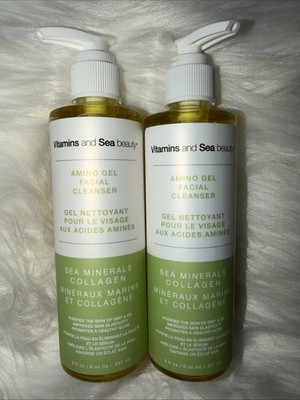 Vitamins and Sea Beauty Amino Gel Facial Cleanser 2 Bottle!