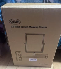 Qimh 3X Magnifying Wall Mounted Vanity Makeup Mirror