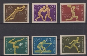 Bulgaria 1960. 17th Olympic Games, Rome. Scott # 1113-1118 Imp. MNH, VF
