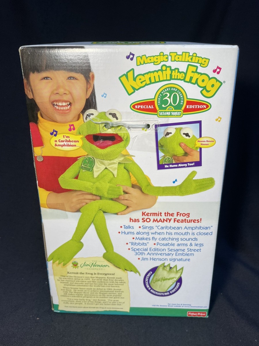 激レア　トーキングカーミット　ビンテージ　アメトイ Tyco Magic Talking Kermit The Frog Sesame St 30th