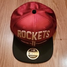 New Era Houston Rockets 9FIFTY Snapback Hat Red Black NBA Basketball
