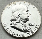 1962 Proof Franklin Half Dollar 90% Silver-INV#8523