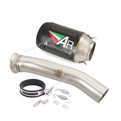 For CFMOTO 800NK 2023-2025 Exhaust System Mid Link Pipe Carbon Muffler Slip On