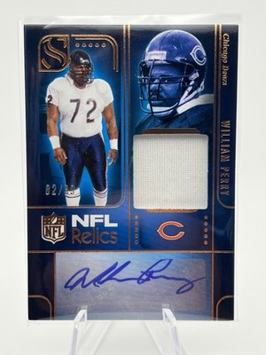 2025 Panini Silhouette William  Fridge  Perry NFL Relics Patch Auto #/99 Bears