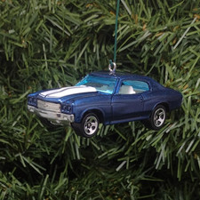 Chevy Chevelle SS 1970 Ornament Christmas Tree Decoration Gift Chevrolet Blue