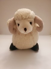 Vintage 1982 Gund Rare Horn Lamb Sheep Stuffed Plush Toy