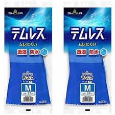 Showa Glove Breathable Waterproof No. 281 Teeres Size M 1 Pair Set of 2 Blue