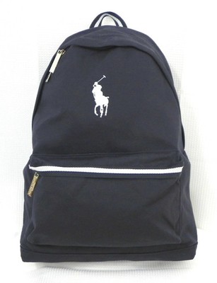 RALPH LAUREN Polo Backpack Dark Blue School Gym Weekender