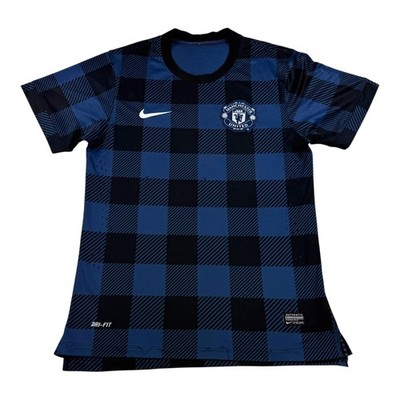 Nike Manchester United チェック柄シャツ 2013-14 Manchester United Shirt Mens Medium Soccer Nike Dri Fit