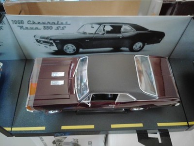 RARE 1968 CHEVY NOVA SS 350 MAROON VINTAGE CAR 1:18 PEACHSTATE GMP