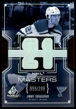 2025-26 SP Game Used #NM-72 Jimmy Snuggerud NHL Masters #/299 SN