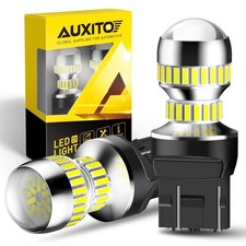New White 7443 7444 Led Front Turn Signal Reverse Light Bulbs No Hyper Flash