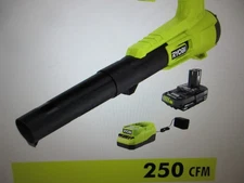 RYOBI ONE+ 18V 90 MPH 250 CFM Cordless Battery Leaf Blower with 2.0 Ah Battery