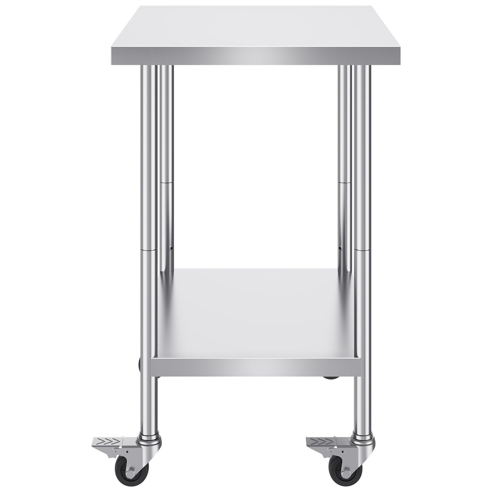 30x24x38in 3-Height Adjustable Heavy Duty Stainless Steel Work Table