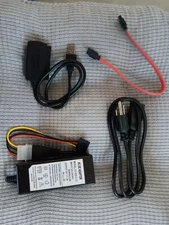 IDE/SATA to USB 2.0 Drive Adapter Kit – HDD SSD Data Recovery, Backup & Transfer