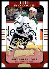 2015-16 Upper Deck MVP Super Script Brendan Ranford Rookie Auto 01/25 Dallas