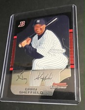 2005 Bowman Chrome Refractor Gary Sheffield #60 SP Rare New York Yankees