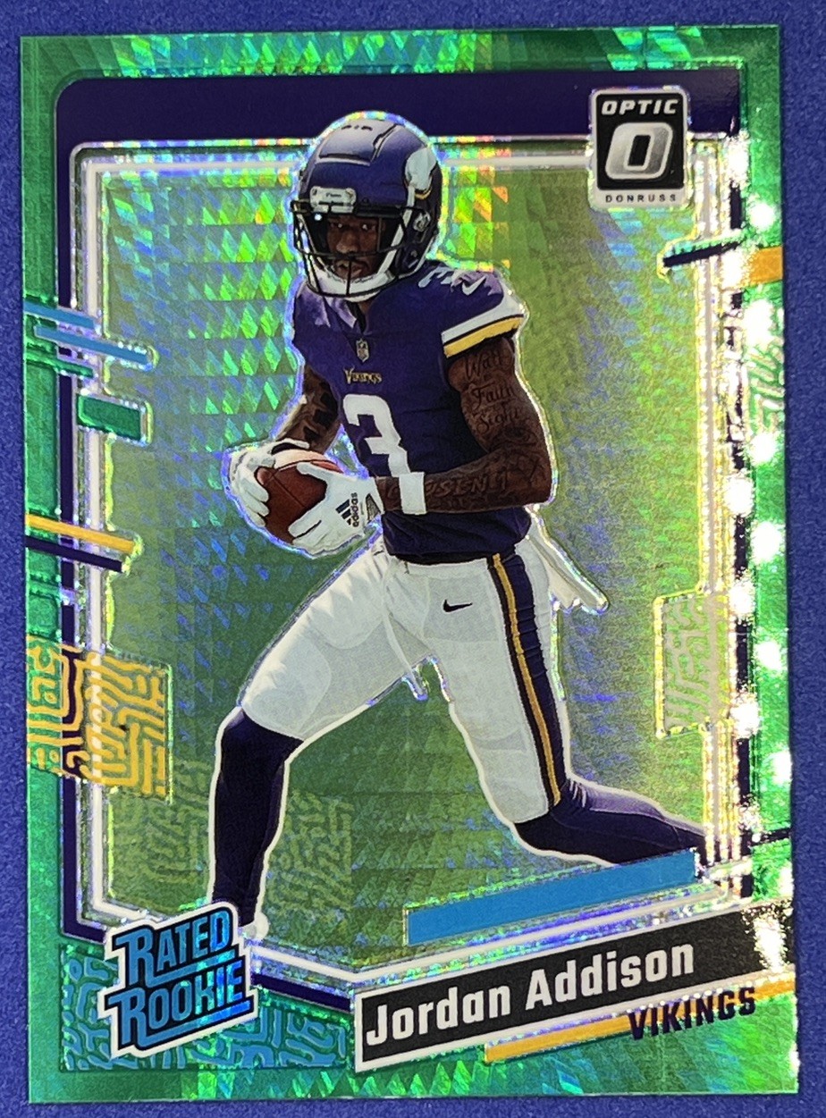 2023 Donruss Optic Rated Rookie Green Hyper Jordan Addison #271