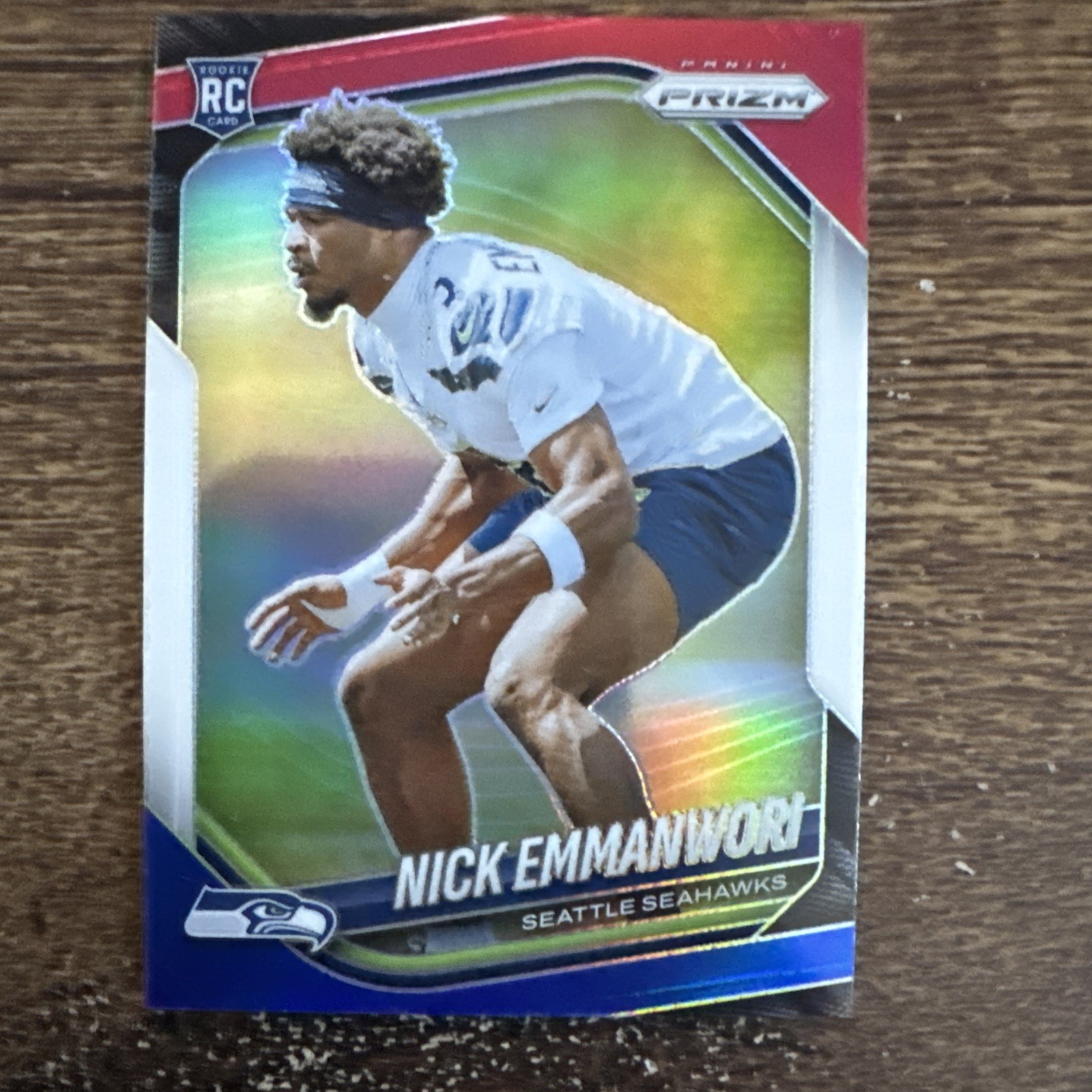 Nick Emmanwori 2025 Panini Prizm #320 Red White & Blue Prizm RC