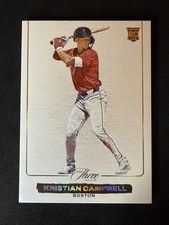 KRISTIAN CAMPBELL BLANK SLATE🔥2025 Panini Three and Two #12  RC SSP Case Hit
