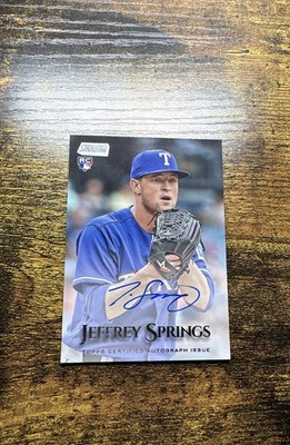 2019 Topps Stadium Club - Autographs Jeffrey Springs #SCA-JSP (AU, RC)