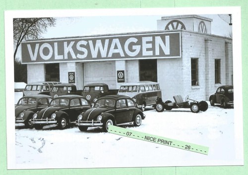 Found PHOTO of Wolfsburg Volkswagon Car Van Factory in 1951 Germany VW Beetle