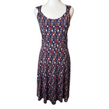 Banana Republic Sleeveless Dress Small Geometric Colorful Lightweight Party