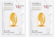 2X O3 Facialist VitaminC Cellulose sheetMask -pigmentation and uneven skin 30g