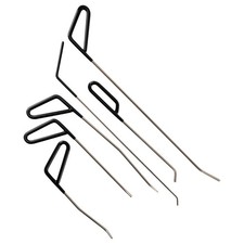 6pcs Dent Removal Set Stainless Steel Pdr Repair Tool Rods Kit 26-57cm