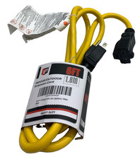 6ft (1.8M) Indoor/Outdoor Extension Cord 20 AMP 250V 5000 Watts NEMA 6-20P/6-20R