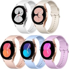 5 Pack Soft Silicone Strap Compatible with Galaxy Watch 7 40mm 44mm